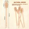 6PCS 6-Inch Wooden Honey Dipper Sticks, Stirrer Set for Wedding and Party Favors